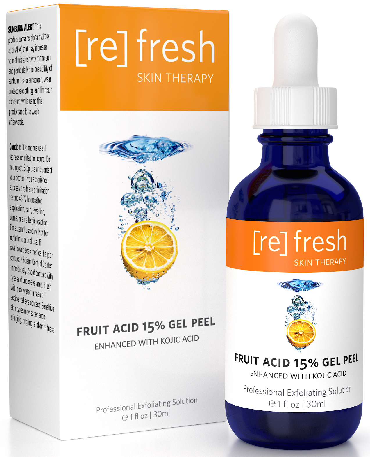 Fruit Acid 15 Gel Peel with Kojic Refresh Skin Therapy