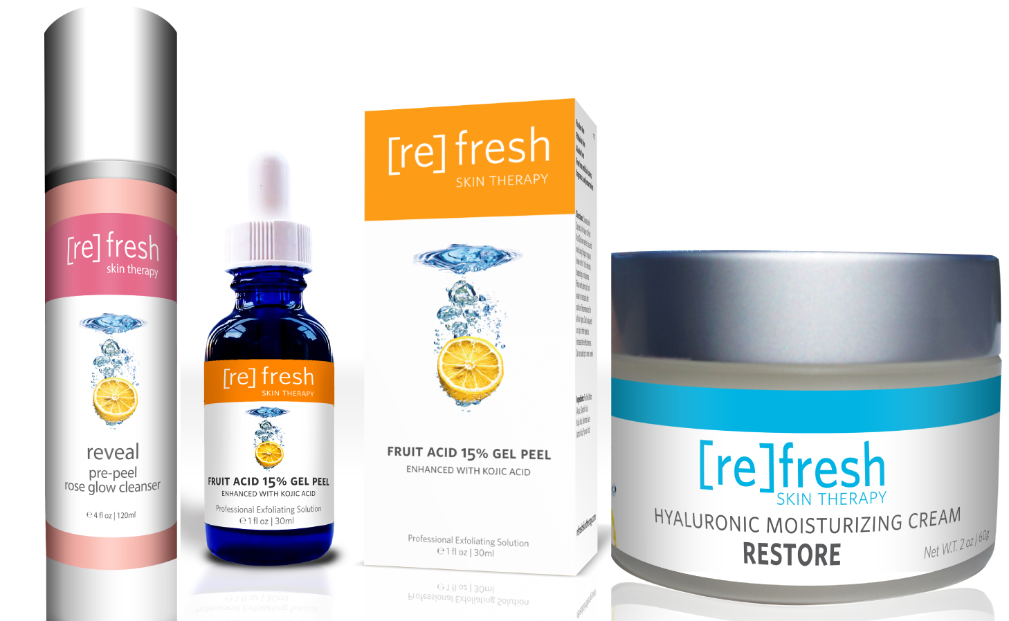 The Ultimate Fruit Acid Peel Kit Refresh Skin Therapy