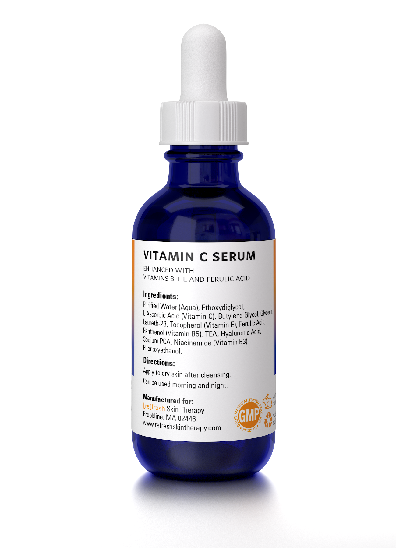 Vitamin C Serum Enhanced with Vitamin E, B, and Ferulic Acid Refresh Skin Therapy