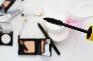 Mascara and makeup brushes